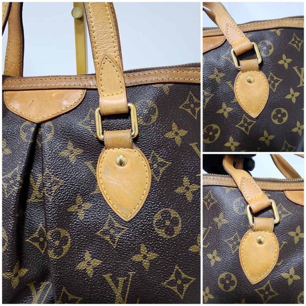 Authentic LOUIS VUITTON Monogram Palermo PM Shoulder Bag Brown - Picture 7 of 16